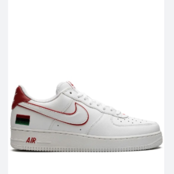 Nike Other - Nike Air Force 1 Retro BHM QS Leather sneakers white red - 11